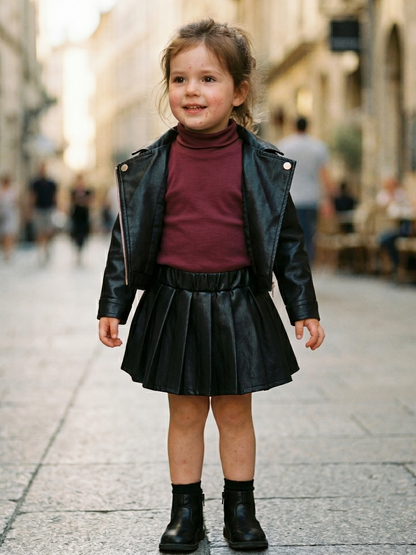 Luxe Leather Kids Set