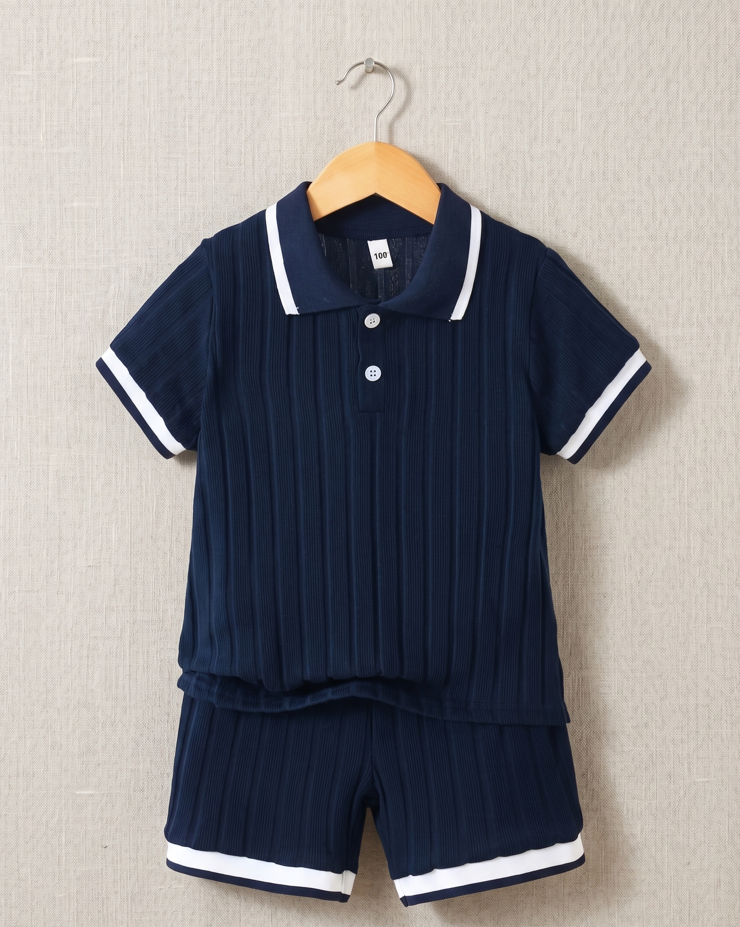 Otto Navy Summer Polo Set